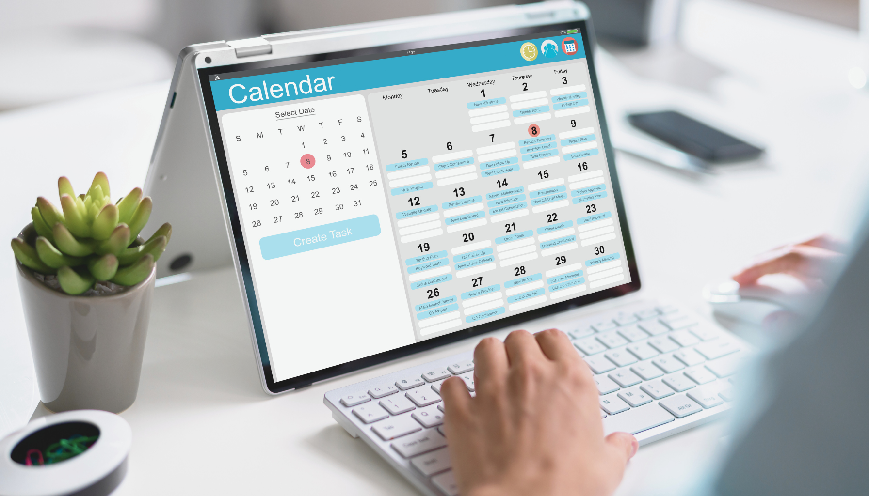 quality appointment leads in a calendar