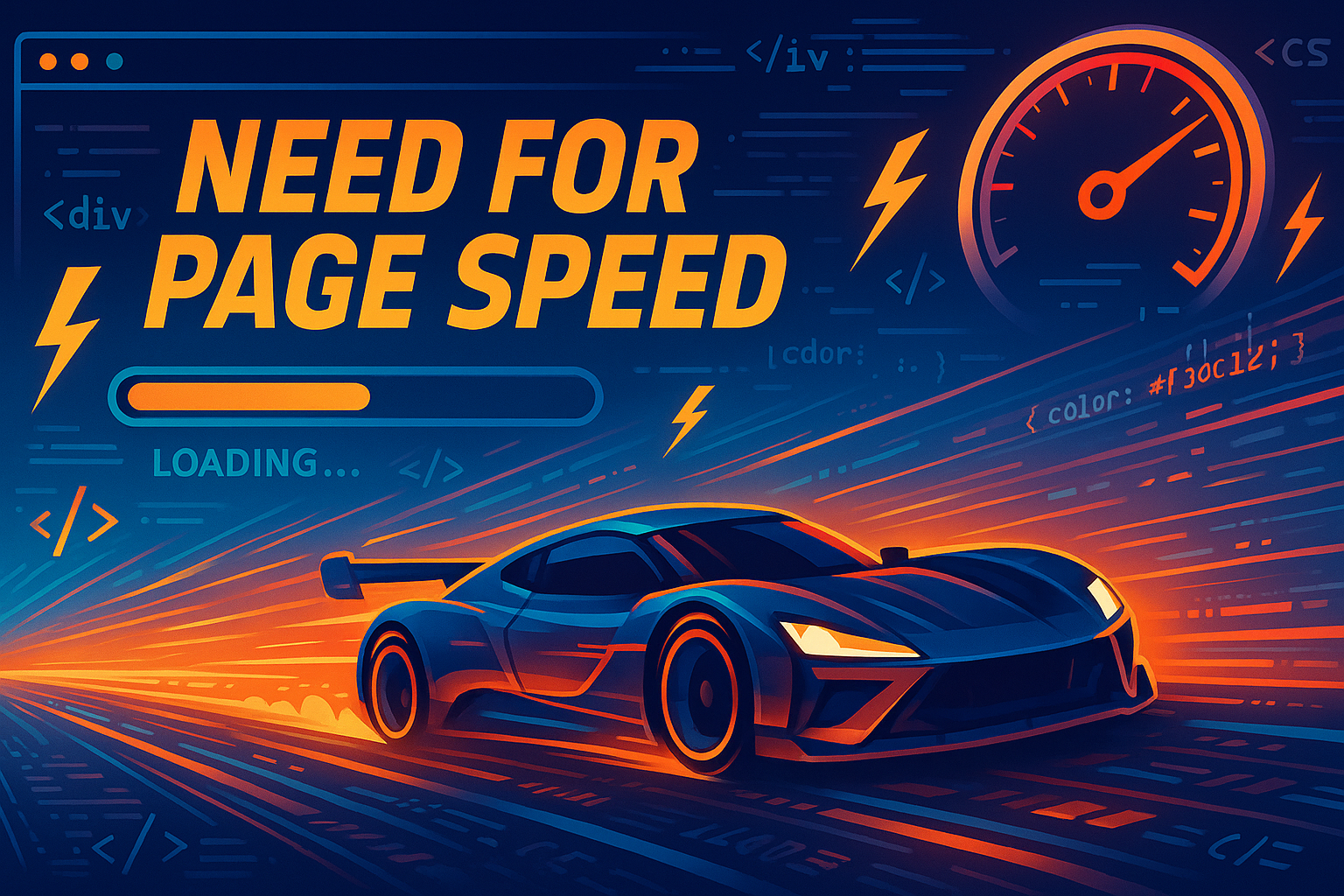 nee for page speed image concept