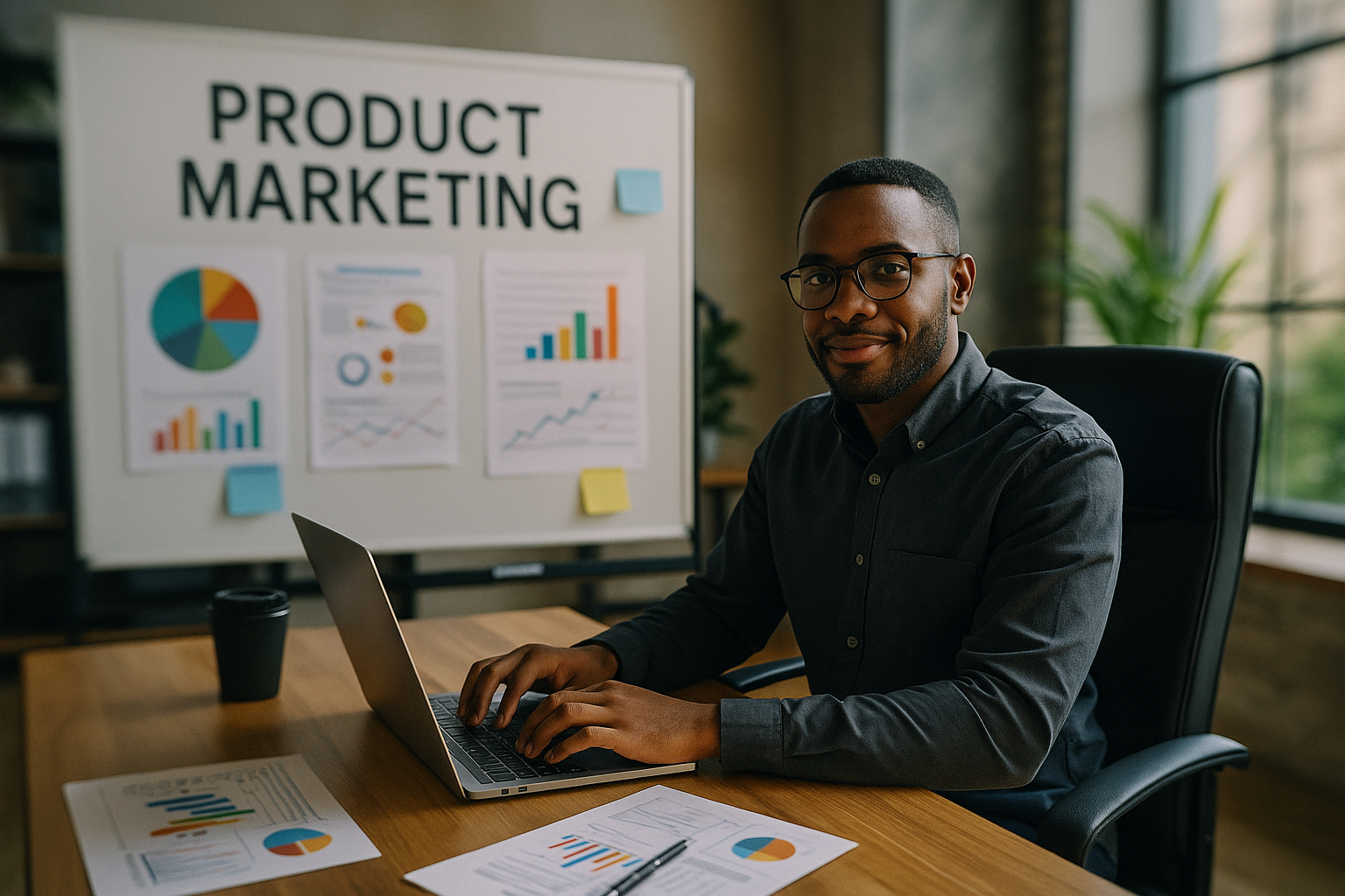 product marketing word in a white board