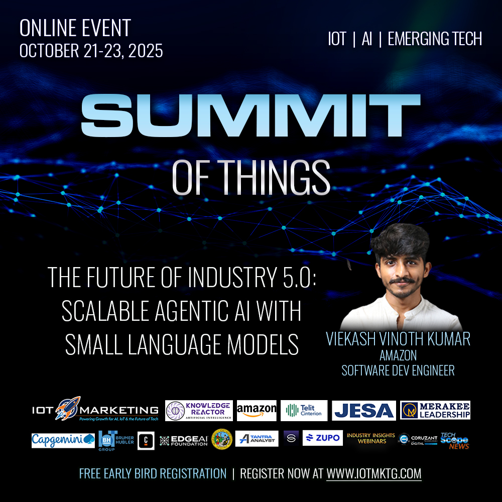 Viekash Vinoth Kumar - The Future of Industry 5.0: Scalable Agentic AI with Small Language Models square banner