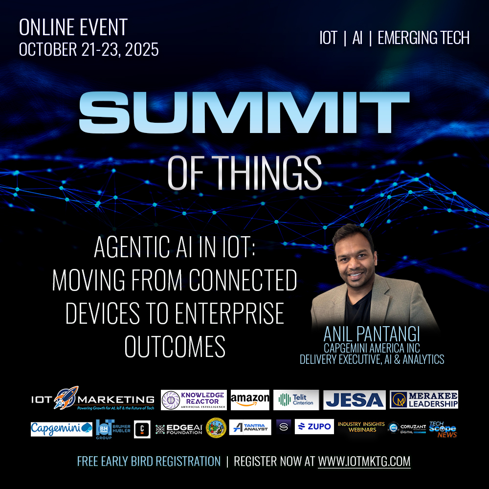 Anil Pantangi - Agentic AI in IoT: Moving from Connected Devices to Enterprise Outcomes square banner