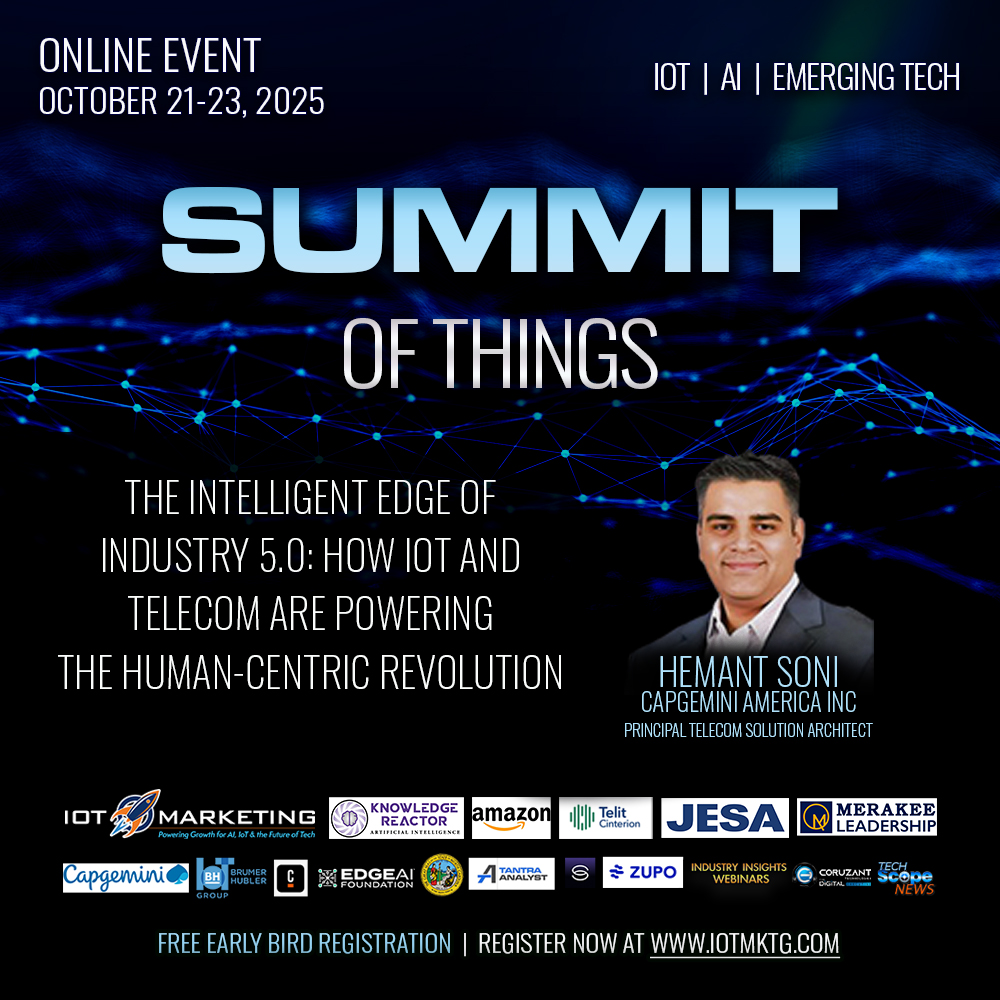 Hemant Soni - The Intelligent Edge of Industry 5.0: How IoT and Telecom Are Powering the Human-Centric Revolution square banner