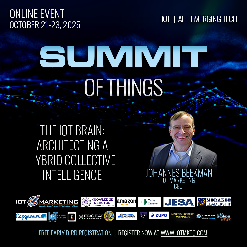 Johannes Beekman - The IoT Brain: Architecting a Hybrid Collective Intelligence square banner
