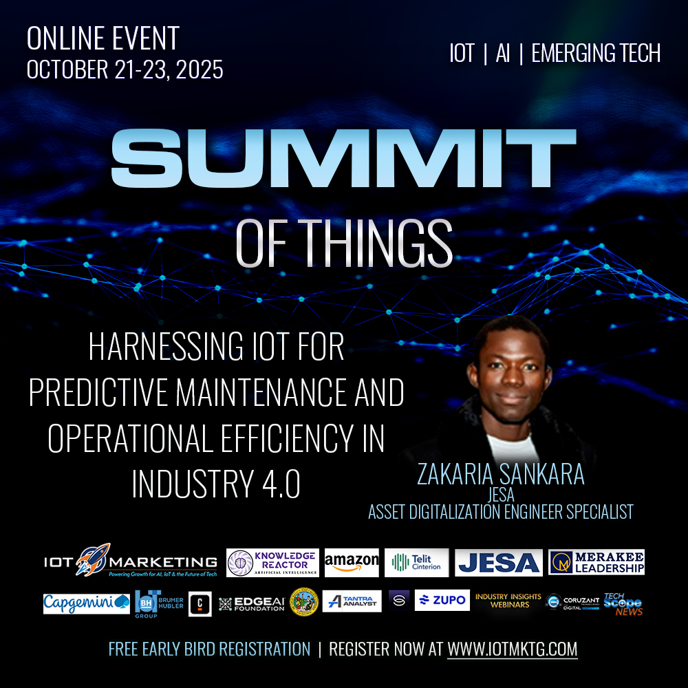Zakaria Sankara - Harnessing IoT for Predictive Maintenance and Operational Efficiency in Industry 4.0 square banner