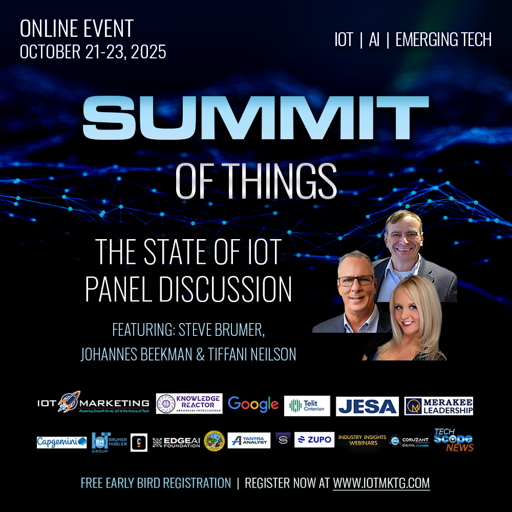 Johannes Beekman, Steve Brumer, Tiffani Neilson - The State of IoT square banner