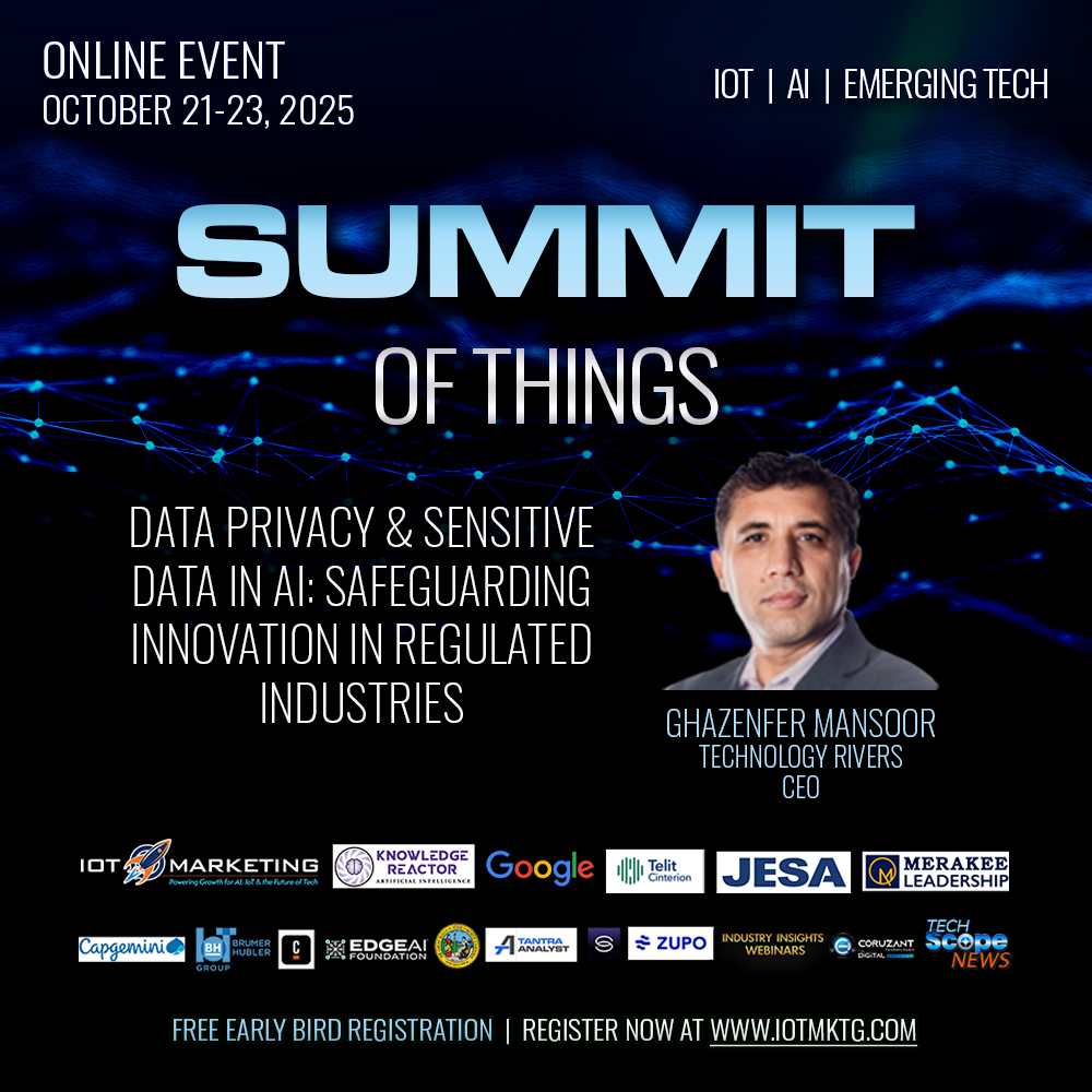 Ghazenfer Mansoor - Data Privacy & Sensitive Data in AI: Safeguarding Innovation in Regulated Industries square banner