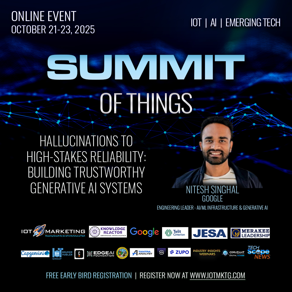 Nitesh Singhal - Hallucinations to High-Stakes Reliability: Building Trustworthy Generative AI Systems square banner