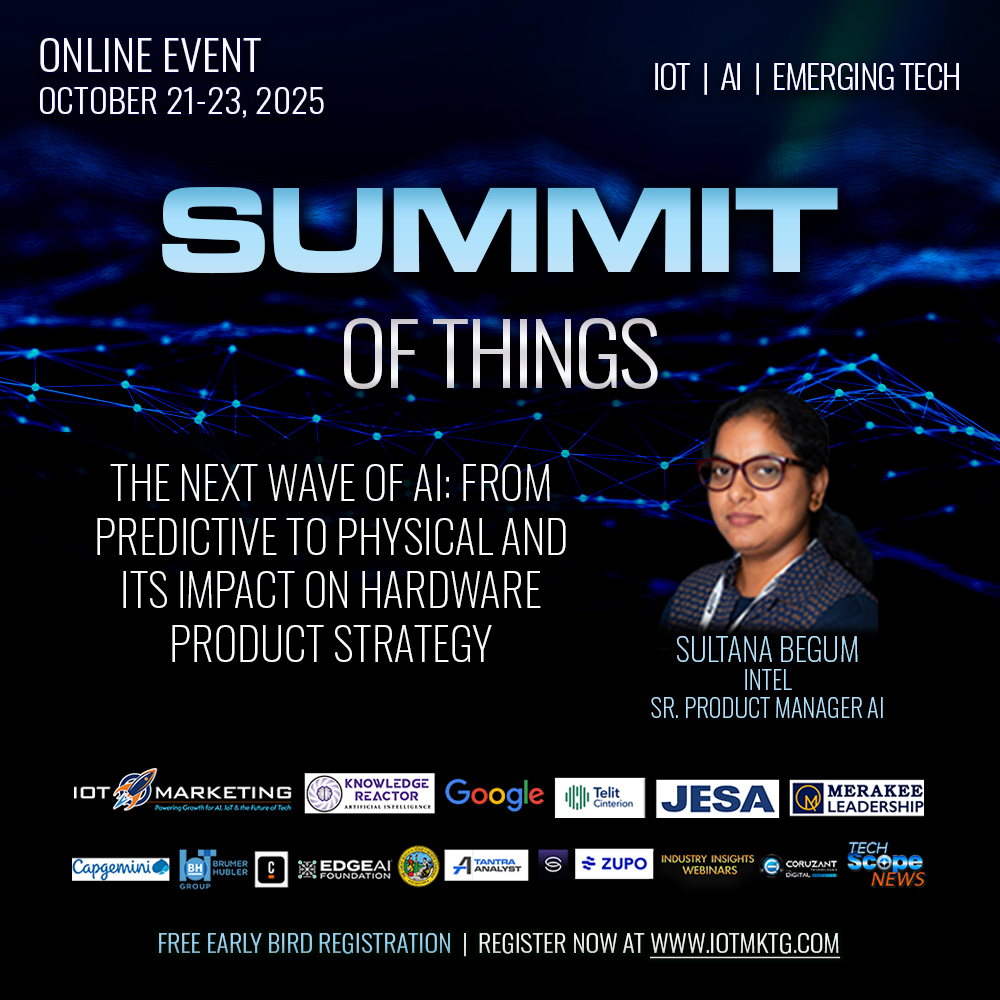 Sultana Begum - The Next Wave of AI: From Predictive to Physical and Its Impact on Hardware Product Strategy square banner