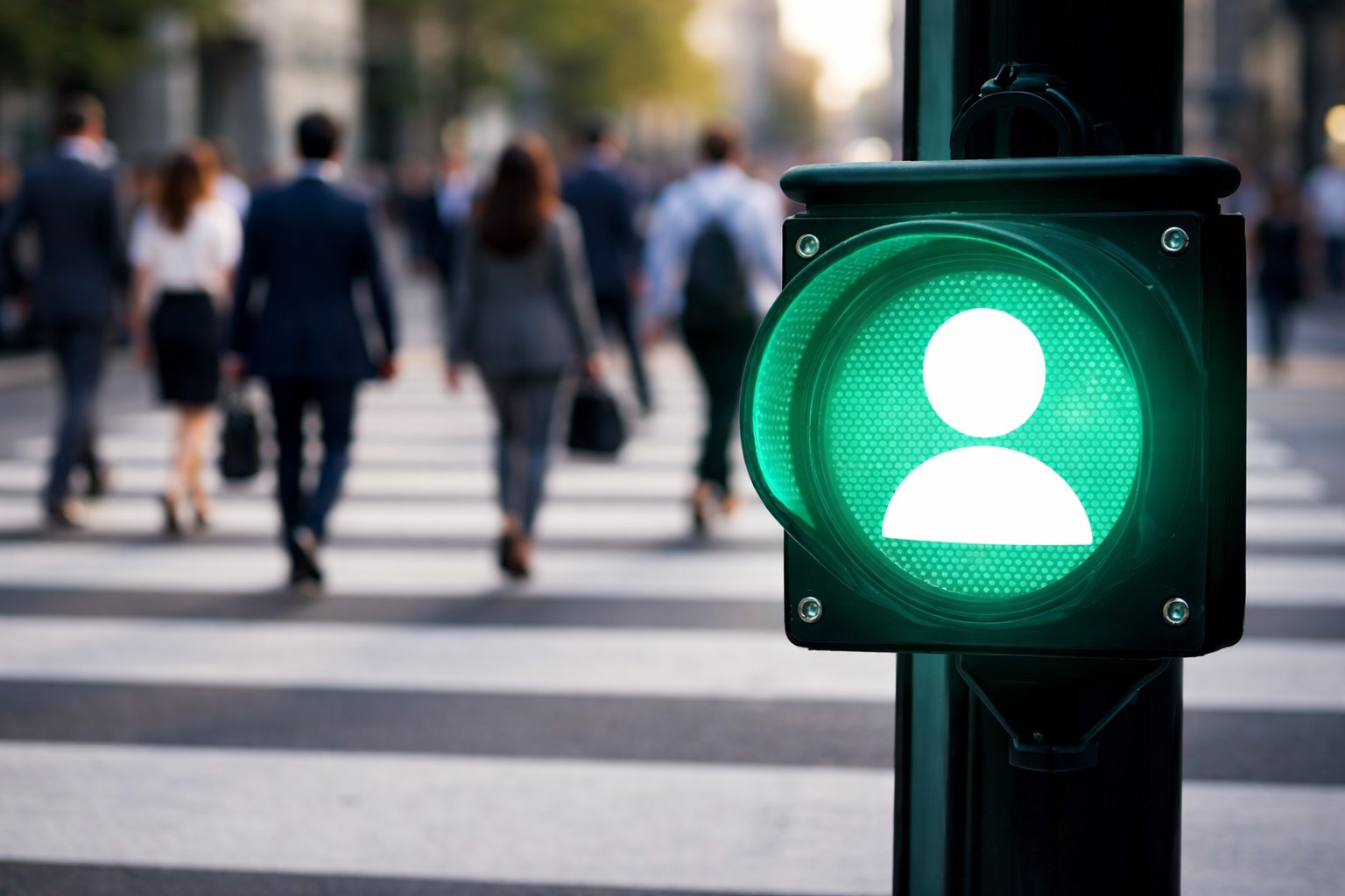 intent signal light image concept
