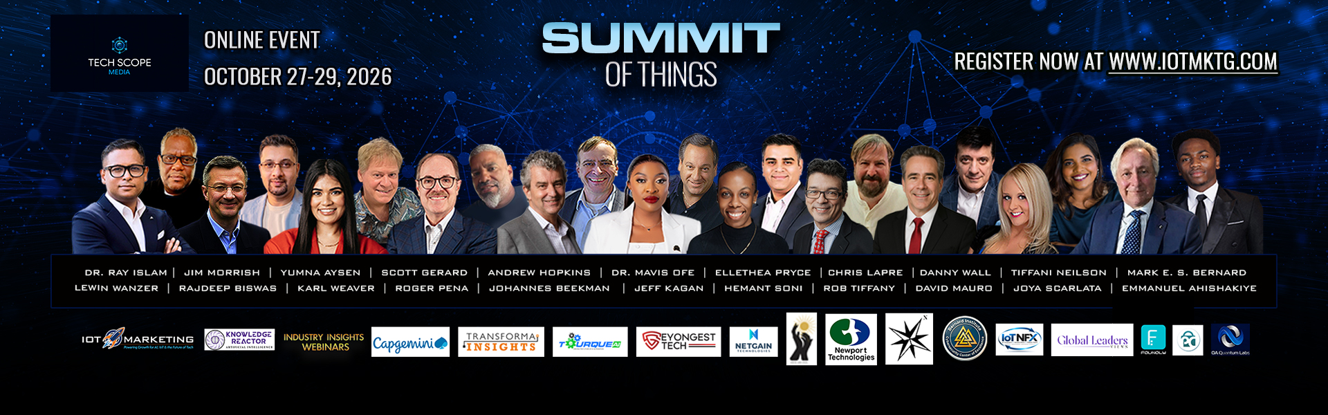Summit of Things 2026 desktop banner